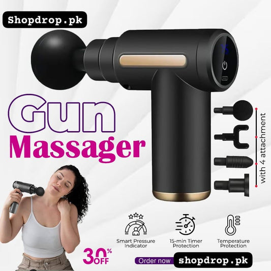 4-in-1 Percussion Massage Gun – Deep Muscle Relief